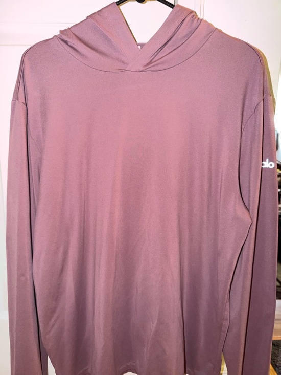 ALO Yoga Other - Alo Men’s Conquer Reform Long Sleeve with Hood - Woodrose Size L